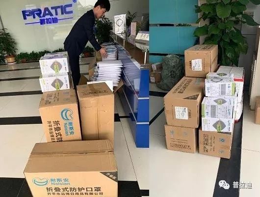 大年三十，公司為員工快遞口罩